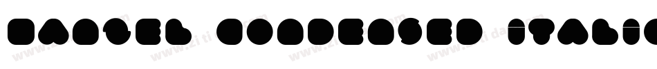 Hanzel Condensed Italic字体转换